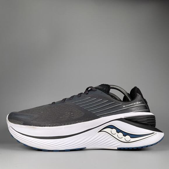 Saucony Endorphin Shift 3 Men’s 10 Gray White Running Shoe Athletic Sneakers EUC - Picture 1 of 9